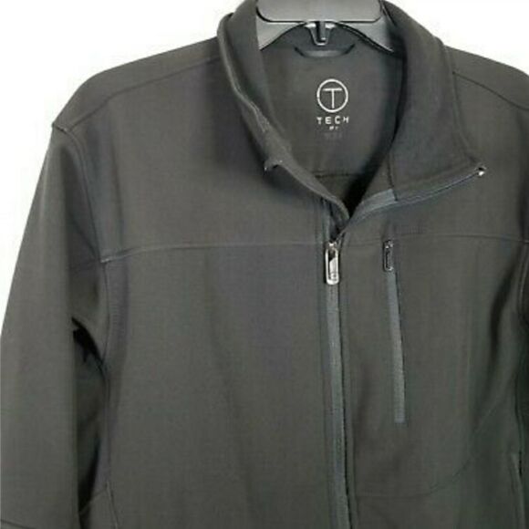 Tumi T-Tech Jacket Water Resistant Packable Softshell Windbreaker Black Sz XL - Picture 2 of 10